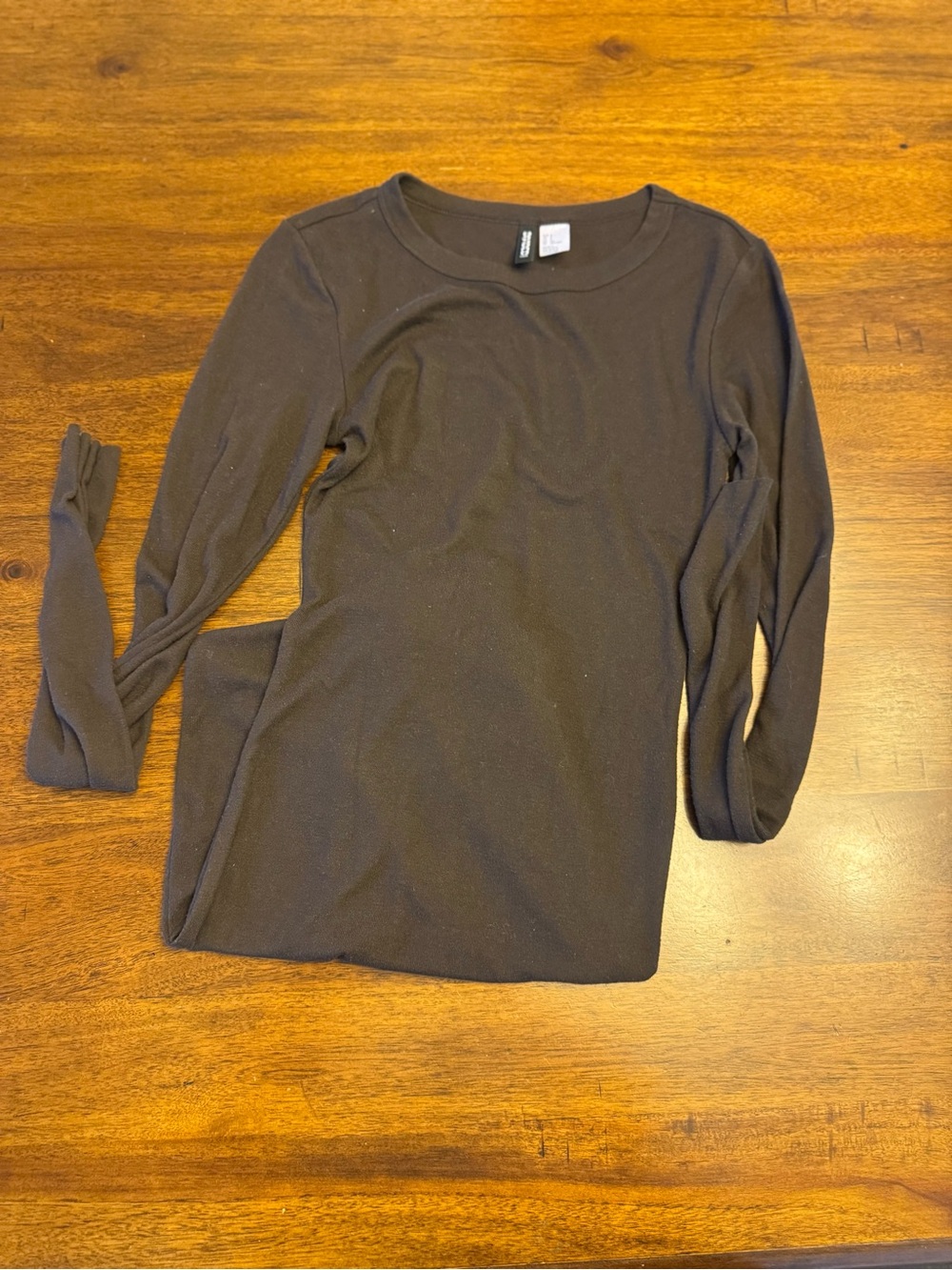 H&M Women's Long-Sleeve Crewneck Top - Black